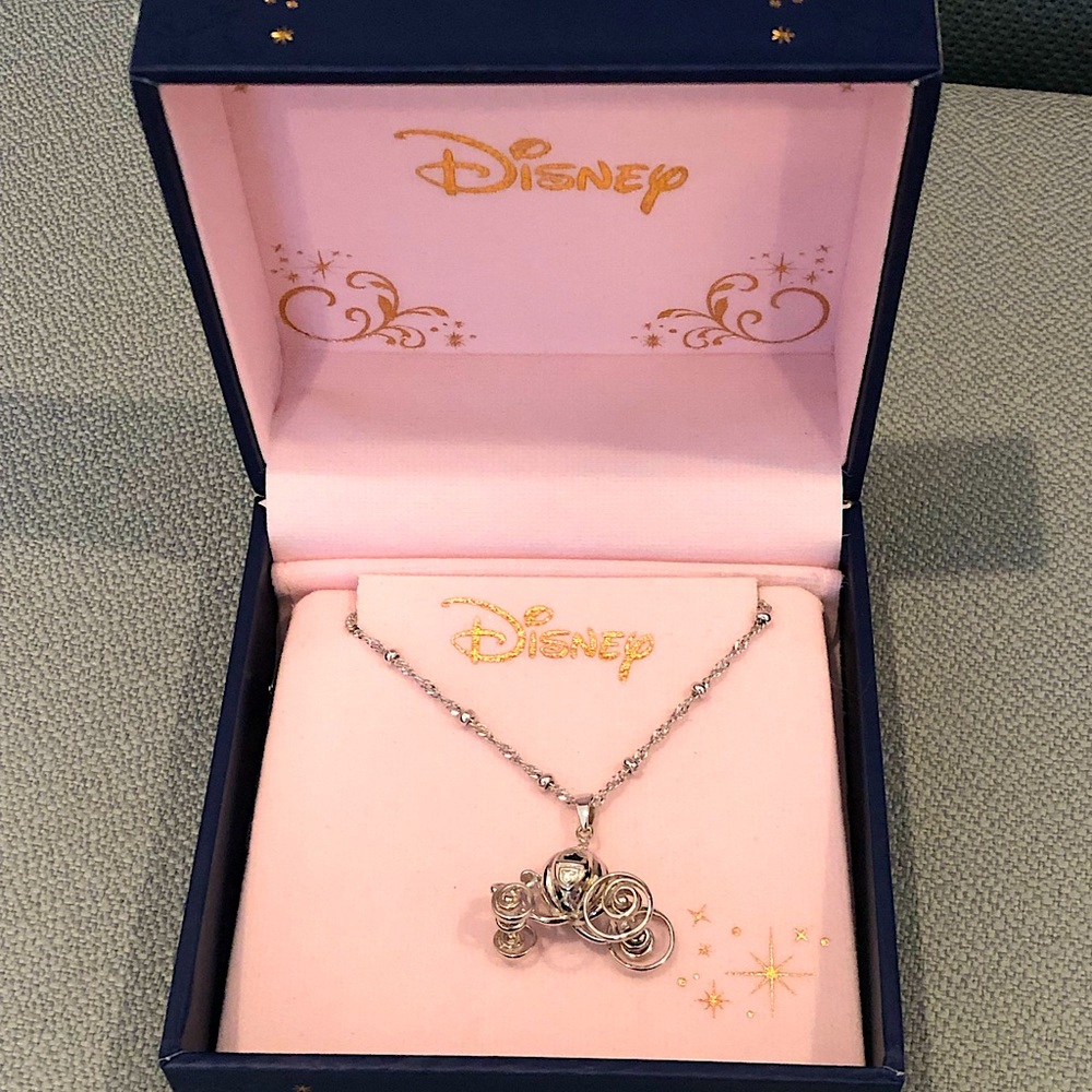 Disney x Rocklove Fairy Godmother Pumpkin Carriage Necklace